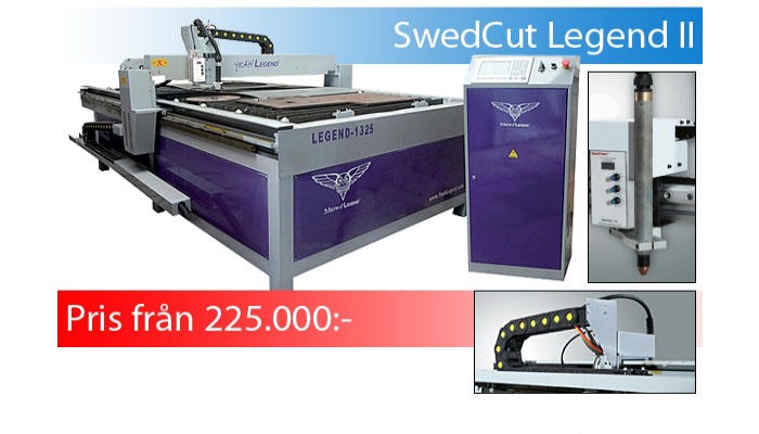 SWEDCUT Legend II enkel skärmaskin för små verkstäder, plåtslagerier och skolor.