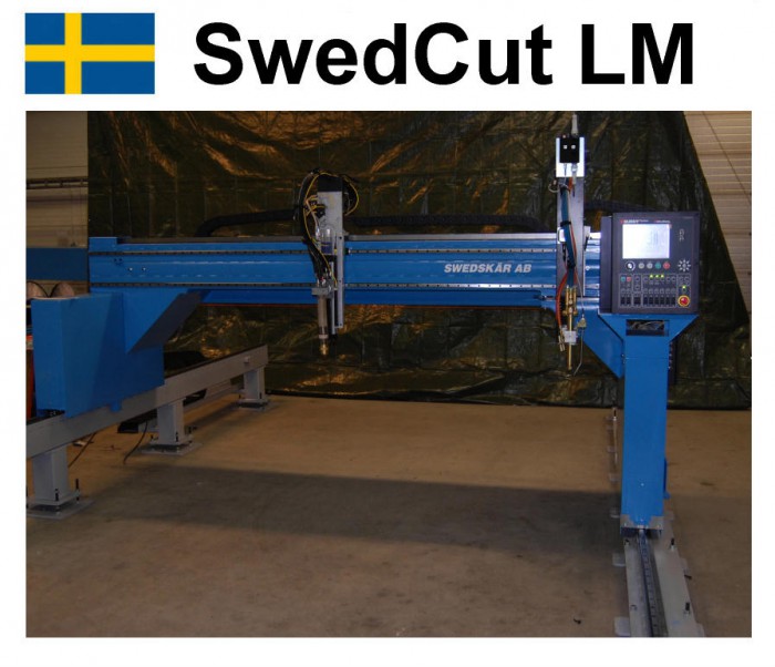 SwedCut LM med Burny Phantom. Utrustad för både plasmaskärning och gasskärning.