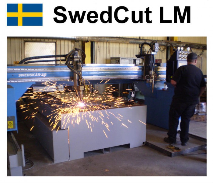SwedCut LM med Burny Phantom. Utrustad för både plasmaskärning och gasskärning.